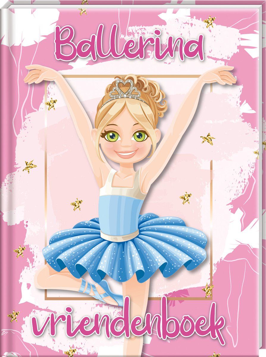 Interstat Ballerina Vriendenboekje - Vriendenboekje - Elegant design - Blauw Roze