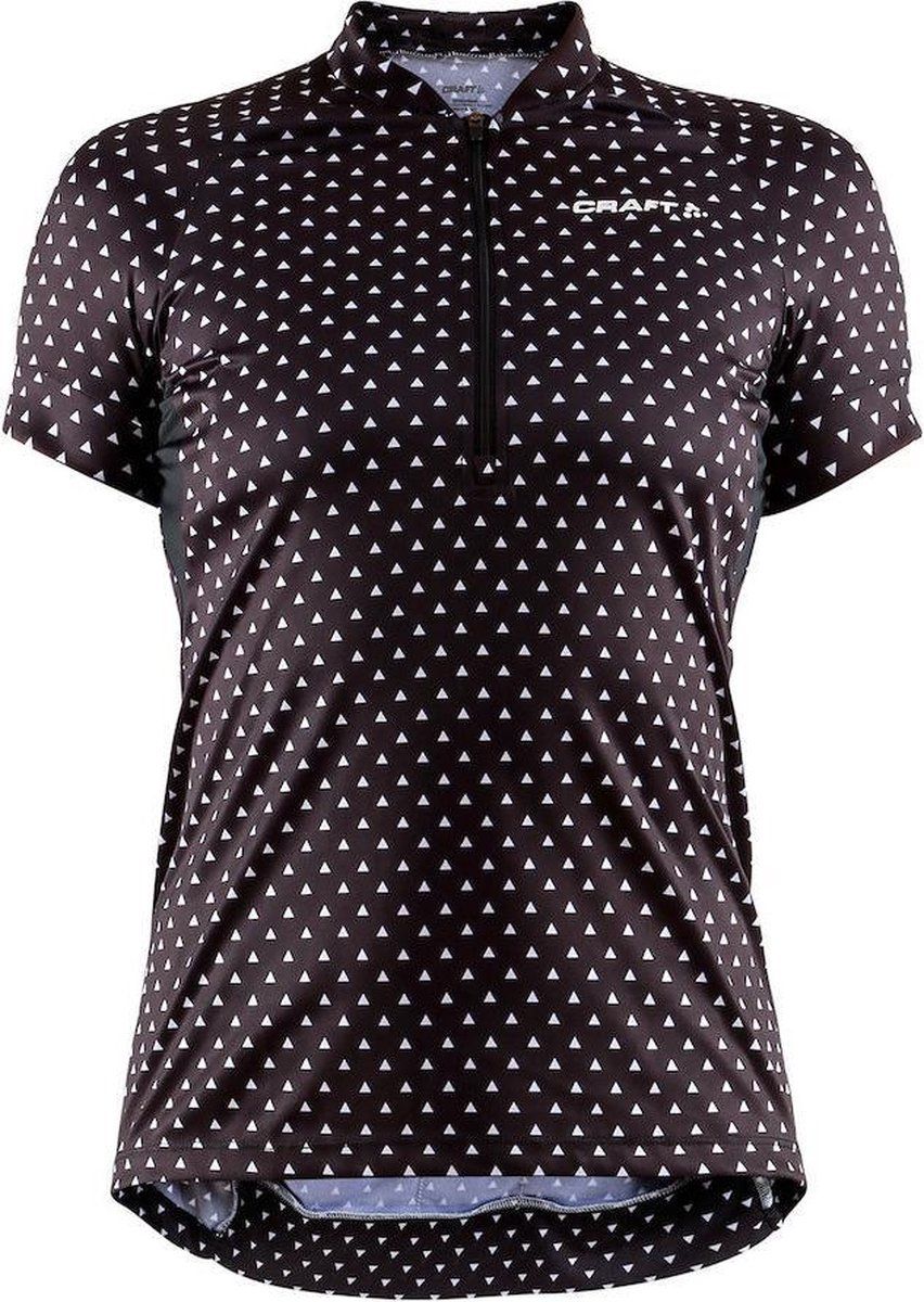 Craft Velo Art Jersey W - Fietsshirt Aansluitend - Zwart - Maat XS