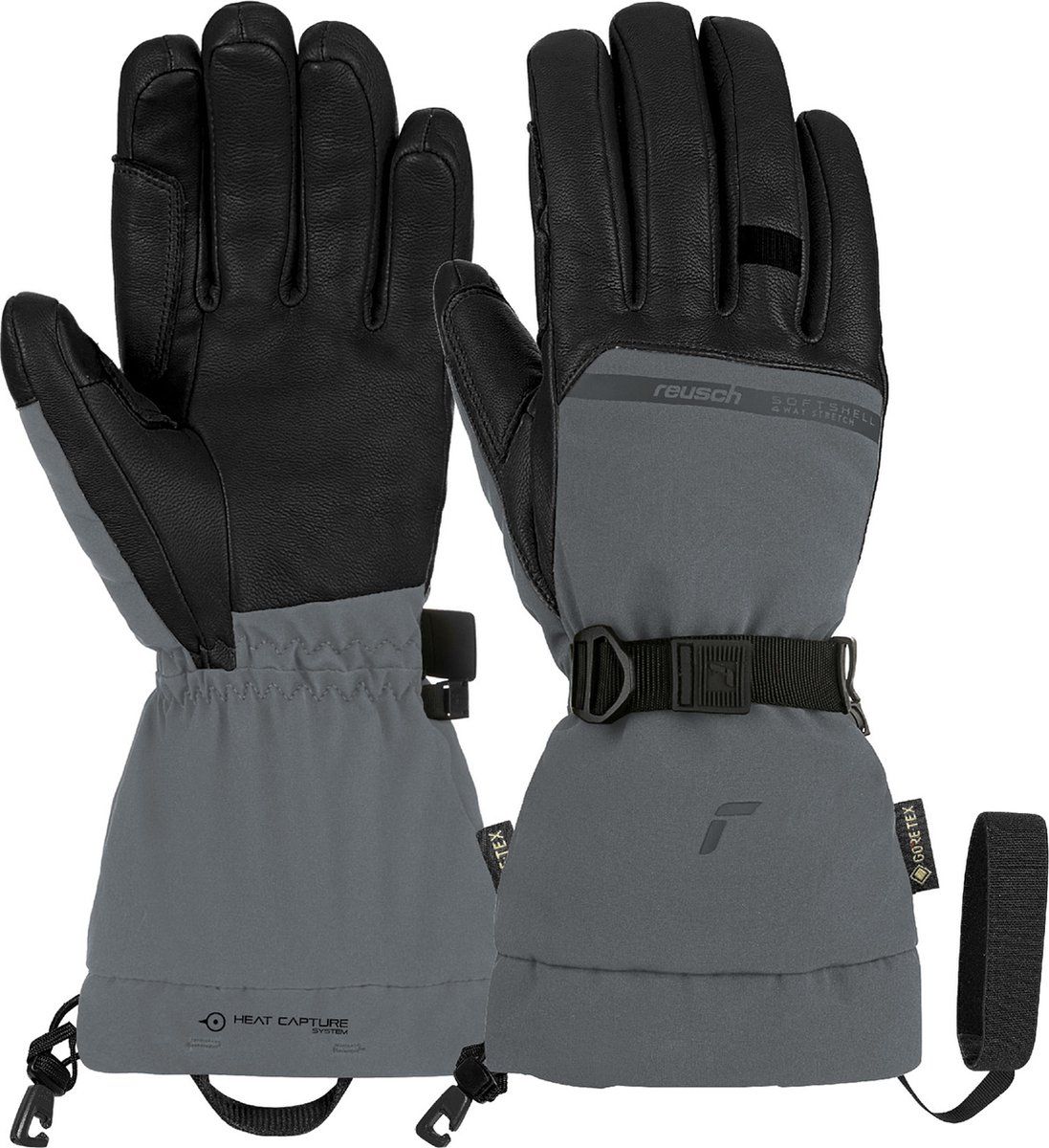 Reusch Discovery - Fingerhandschoenen - Gore-Tex Touch-Tec™ - Grijs-zwart