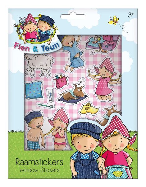Fien en Teun - Raamstickers - 50 herbruikbare statische stickers