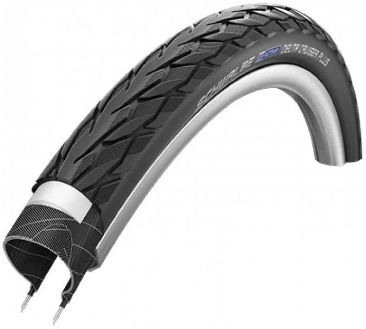 Schwalbe Delta Cruiser Plus - Buitenband - PunctureGuard 28 X 1.40 / 37-622mm - Zwart Met Reflectie