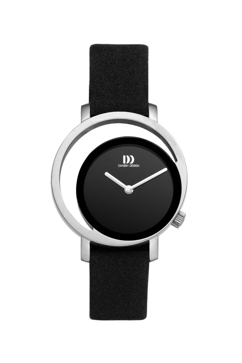 Danish Design Pico IV13Q1271 - Polshorloge - Unieke Niet-gecentreerde Wijzerplaat - Microfiber Band