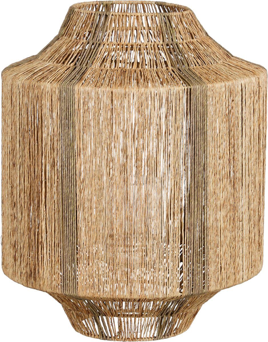 Mica Decorations Liliano Lantaarn - H51 XØ40 Cm - Jute - Donkergroen