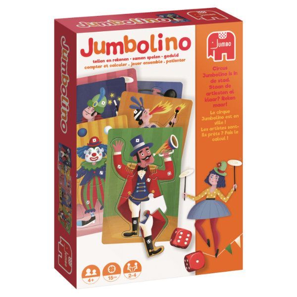 Jumbo Jumbolino 19704 - Spel - Dobbelen en rekenen - Circus