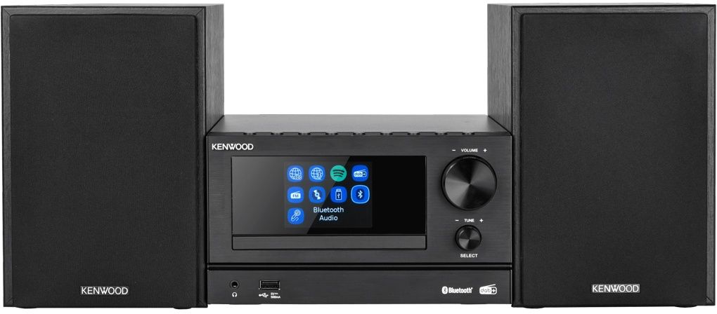 Kenwood M-7000S - Smart Micro Hifi System - Bluetooth Wi-Fi USB CD DAB+ FM - Zwart