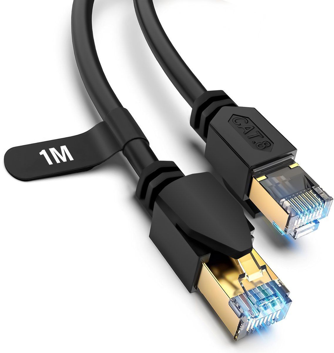 Sbvr Cat 8 - Ethernet Kabel - 40 Gbps - Zwart - 1 Meter