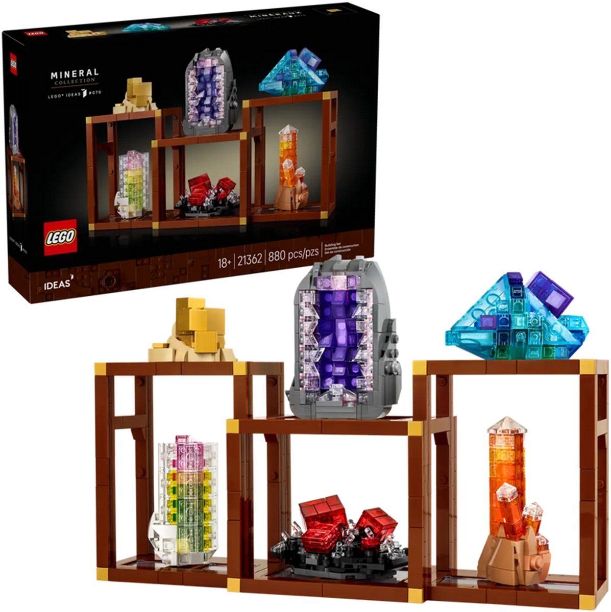 LEGO Ideas - Mineralenverzameling Set - 6 mineralen - 21362