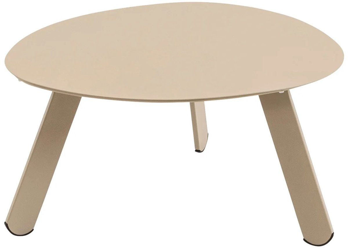 Les Tiki - Bijzettafel 55x46x28 Cm - Ovaal - Taupe