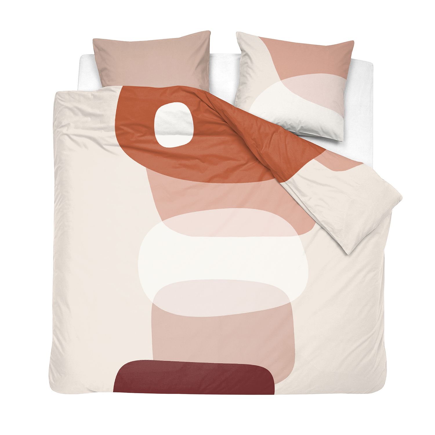 Merkloos Cinderella Kiezel - Dekbedovertrek - Flanel - 200x200/220 Cm - Naturel