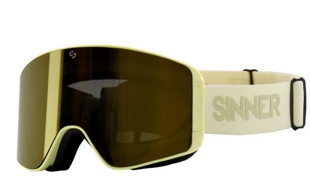 Sinner Aura - Skibril - Categorie 3 Lens - Matte Lichtgeel - Incl. Extra Lens