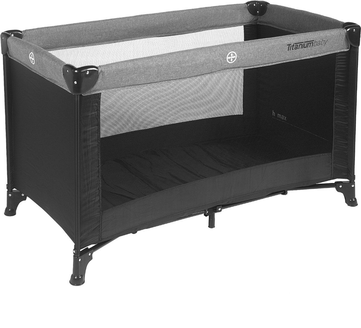 Titanium Baby Titaniumbaby Campingbed - 60 X 120 - Beste Getest - Donkergrijs