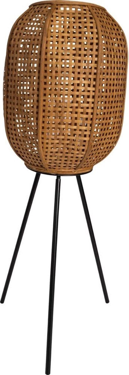 Merkloos Lantaarn Macy Op Voet 32x88cm Naturel - Lantaarn Op Voet Naturel