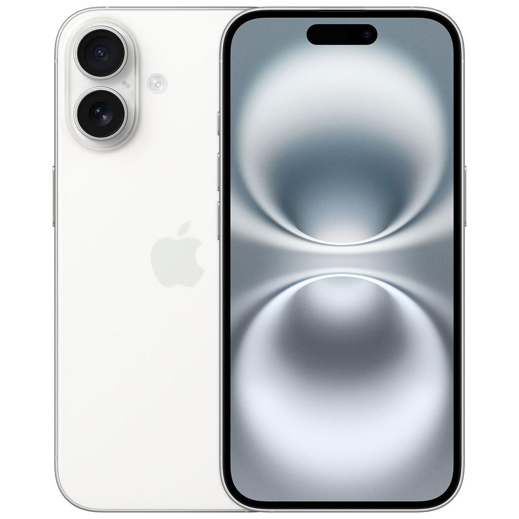 Apple iPhone 16 - Wit - 256 GB - Fysieke simkaart + eSIM