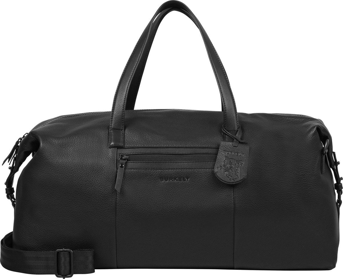 BURKELY Jim Weekender - Reistas - Leer - Zwart