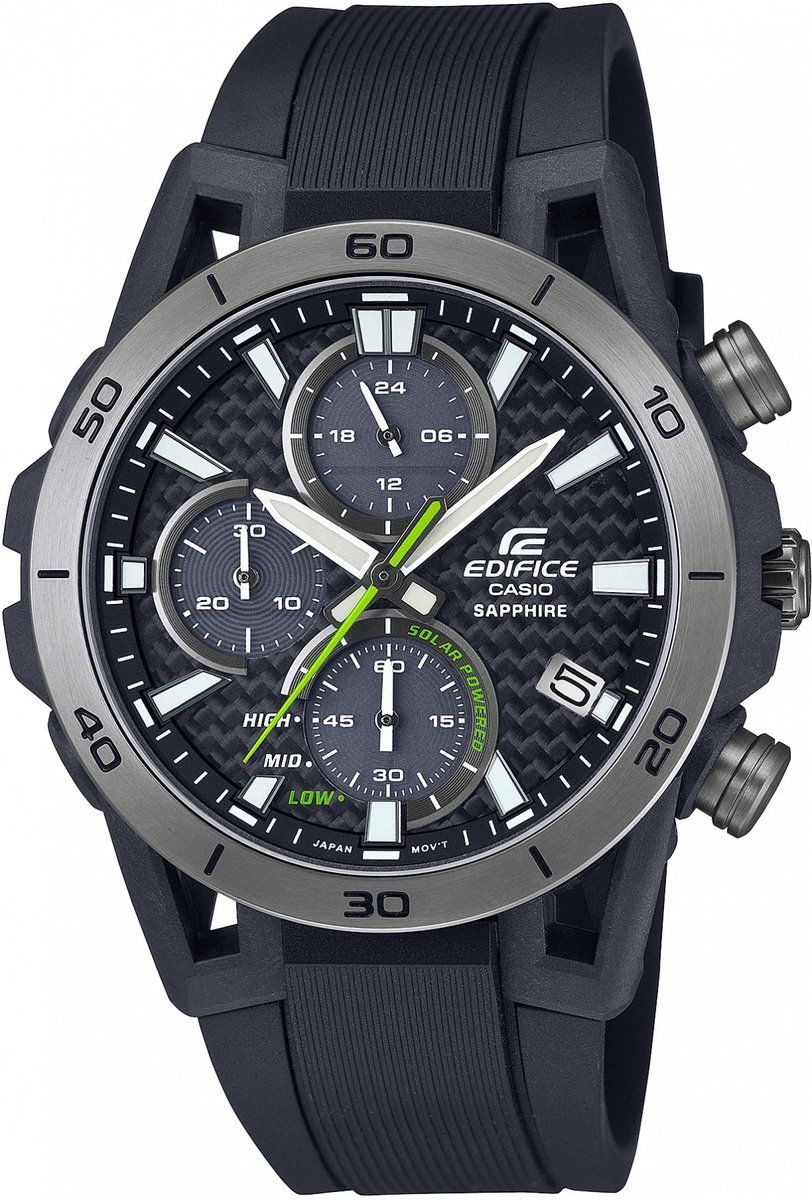 Casio Edifice Efs-S640PB-1AVUEF - Polshorloge - Solar Powered - 10 Atm Waterdicht