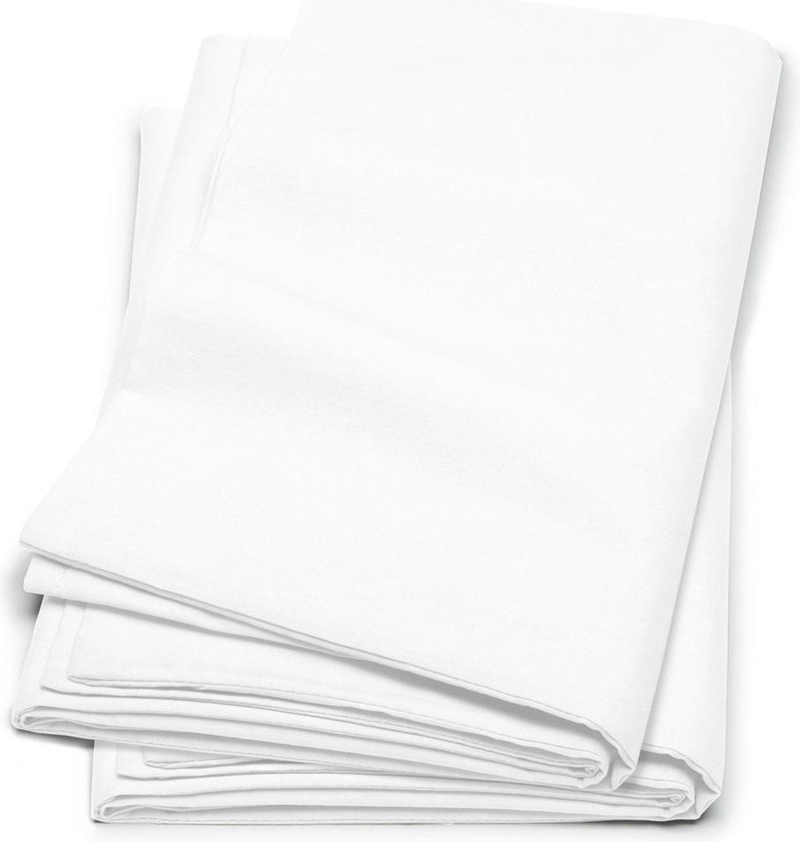 Cinderella - Kussenslopen Met Rits - Flanel - 80x80 Cm - Wit (2 Stuks)
