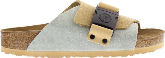 Birkenstock - Maat 41 - Copenhagen Narrow Suede Contrast Dames Slippers