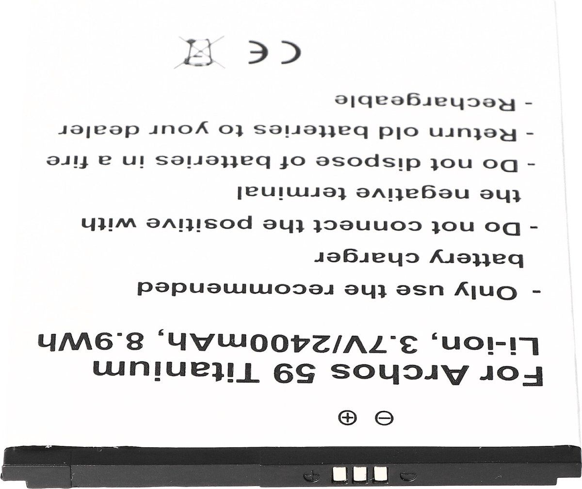 Accu geschikt voor de Archos 59 Titanium accu AC59TI