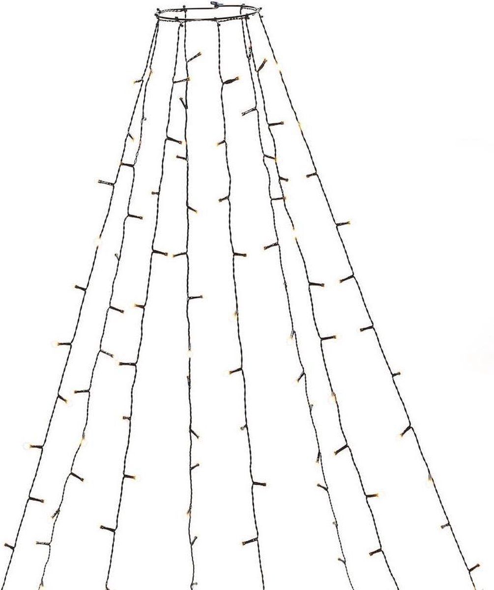 Koga - Kerstboomverlichting Boommantel - 400 LED lampjes - Zwart (2,4m)