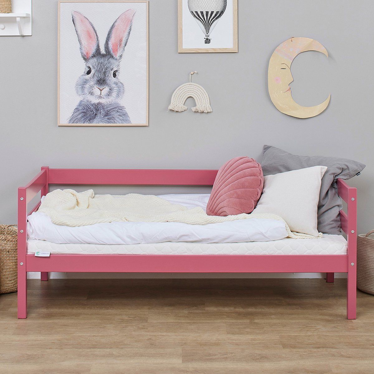 Hoppekids Eco Comfort Peuterbed 70x160, Barokke Roos