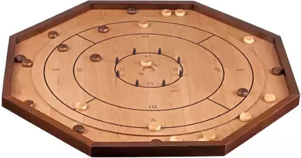 Philos Crokinole - Behendigheidspel - Mdf En Vurenhout - Voor 2 Tot 4 Spelers