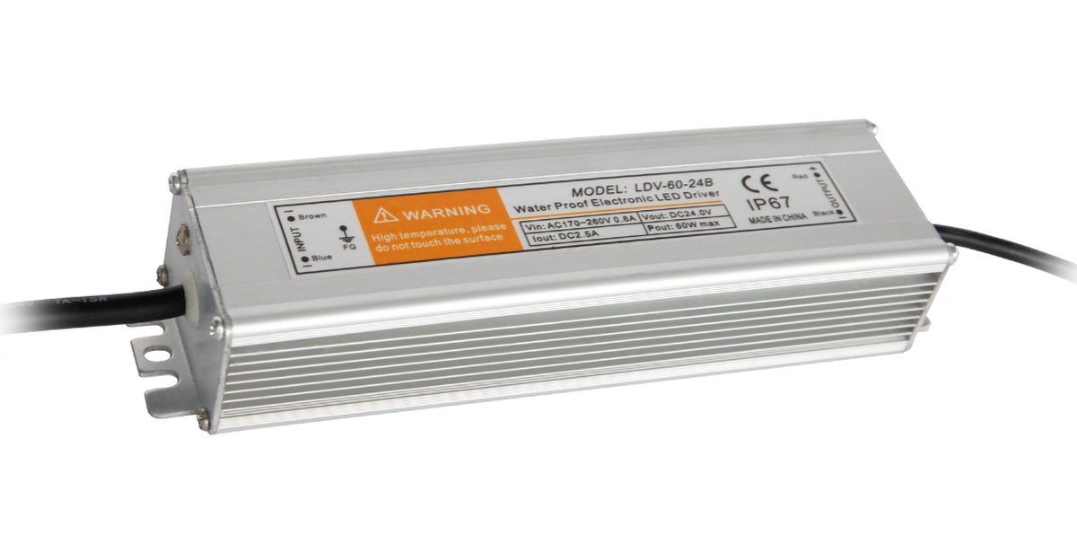 Lyslight Transformator 40W - 24V - Plug And Play - Buitenverlichting - Waterdicht