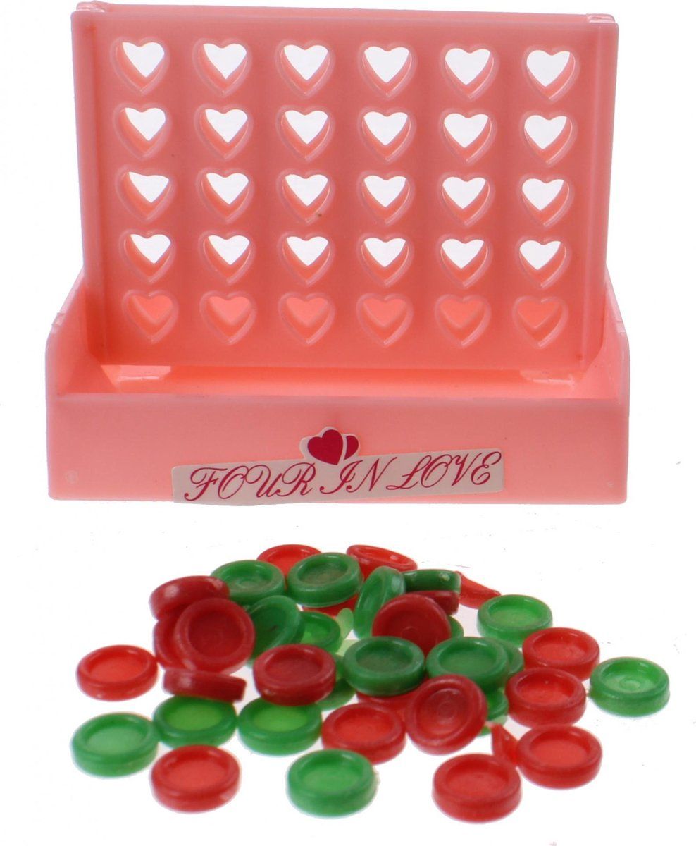 Jono Toys Jonotoys 4-in-love - Reisspel - 2 Spelers - Roze