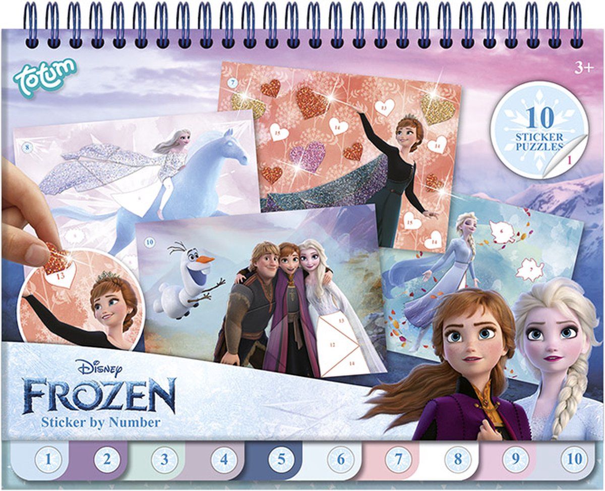 Disney Frozen - Stickeren op Nummer TT681576 - Activiteitenboekje met stickers en kleurplaten