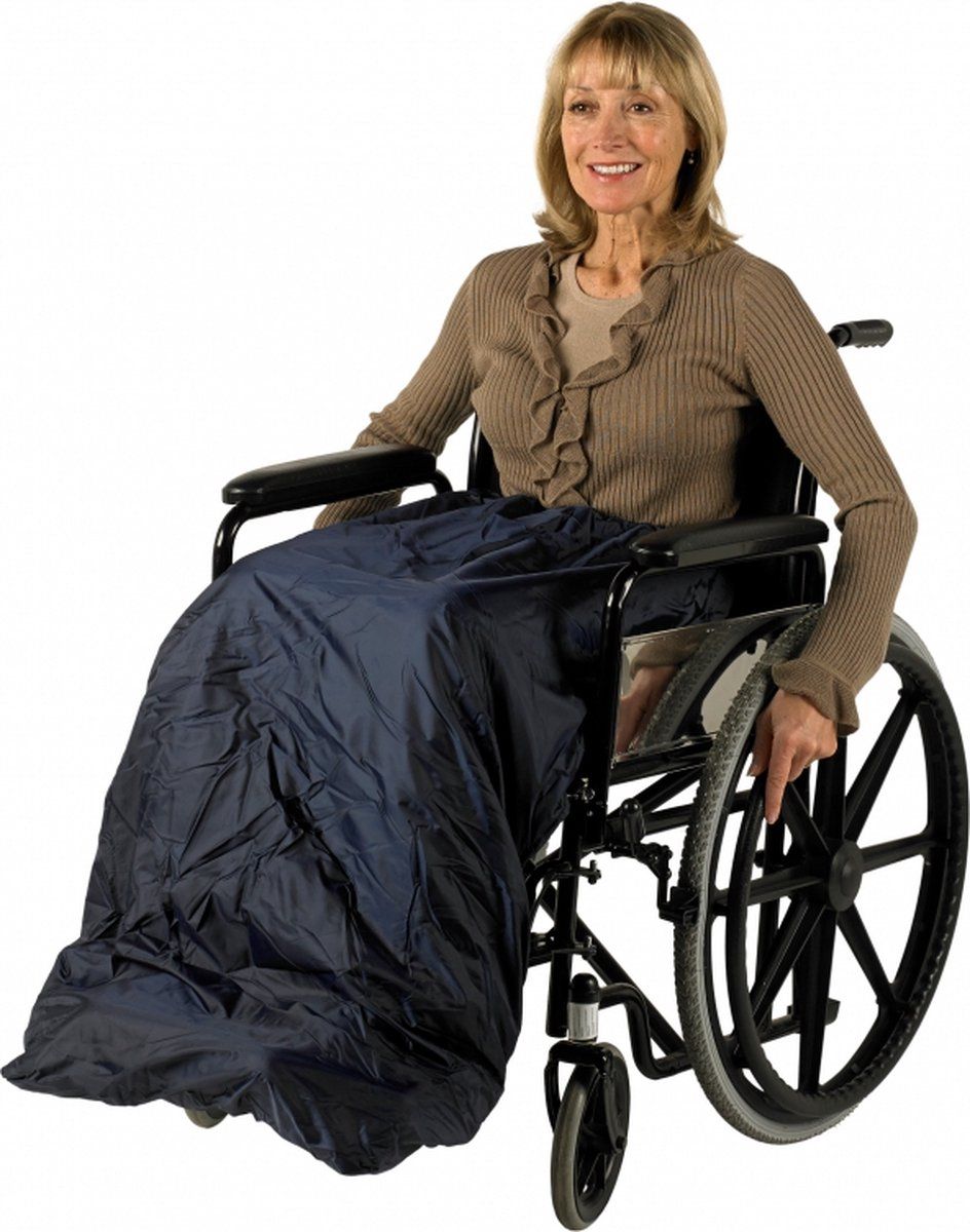 Able2 Rolstoelhoes - Wheely Apron DeLuxe - Volledig waterdicht - Blauw