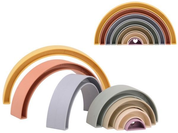Happy w.bio - Stapelregenboog - Bio plastic