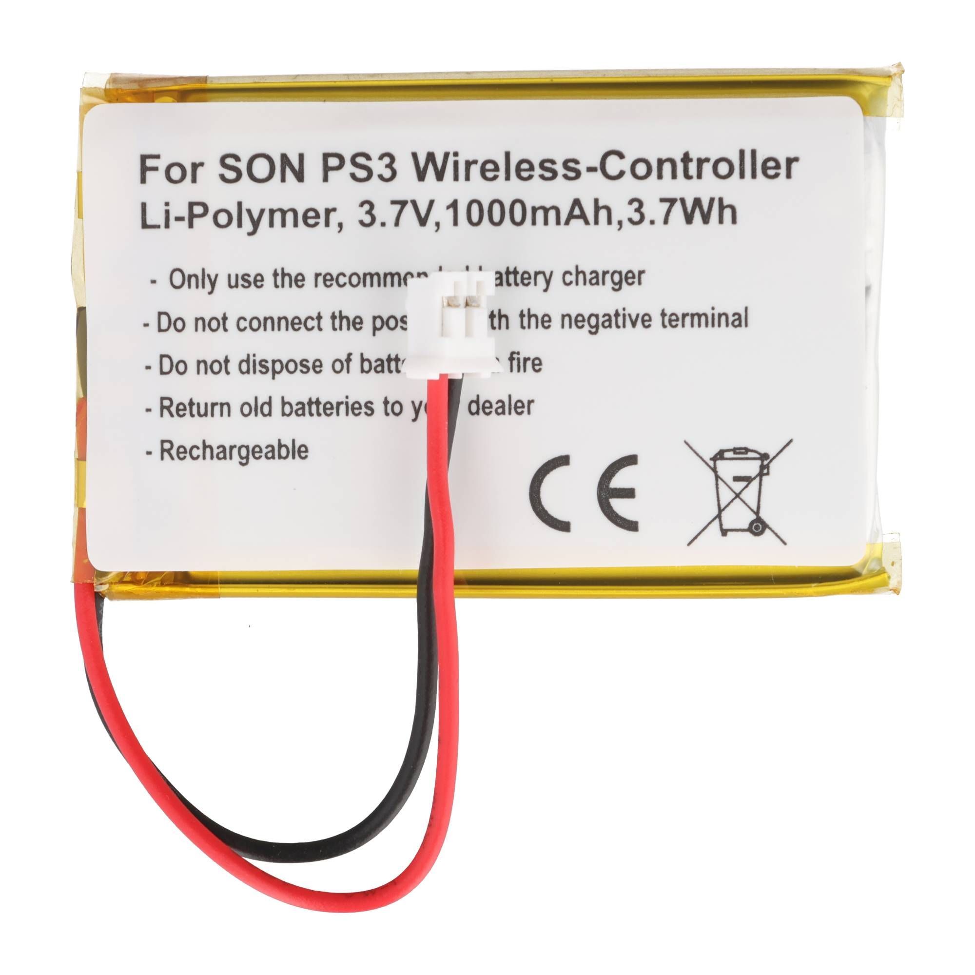 AccuCell LIP1859 - Accu Sony PS3 SIXAXIS draadloze controller - Lithium polymer batterij