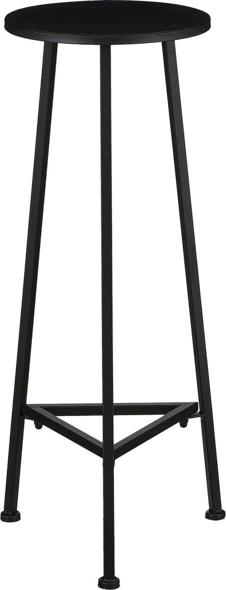 Mica Decorations Adine - Plantentafel - H80 XØ30 Cm - Metaal - Zwart