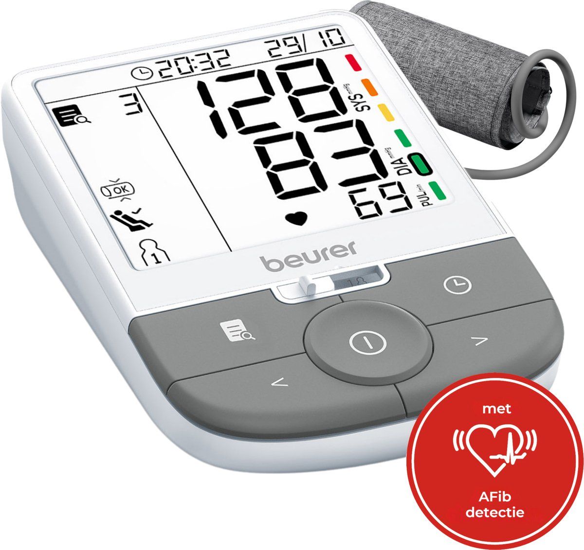 Beurer Bm 53 - Bloeddrukmeter Bovenarm - Afib Detectie - Xl Display