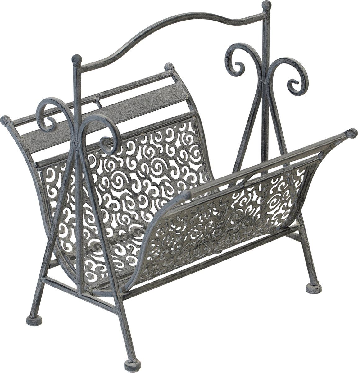Lesli Vida La Viva Krantenbak - Metalen Krantenbak - Buiten - Trendy - Grey Wash Metaal
