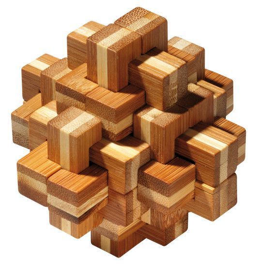 PHILOS Lastige Knoop - Puzzel 24 stuks - Bamboe