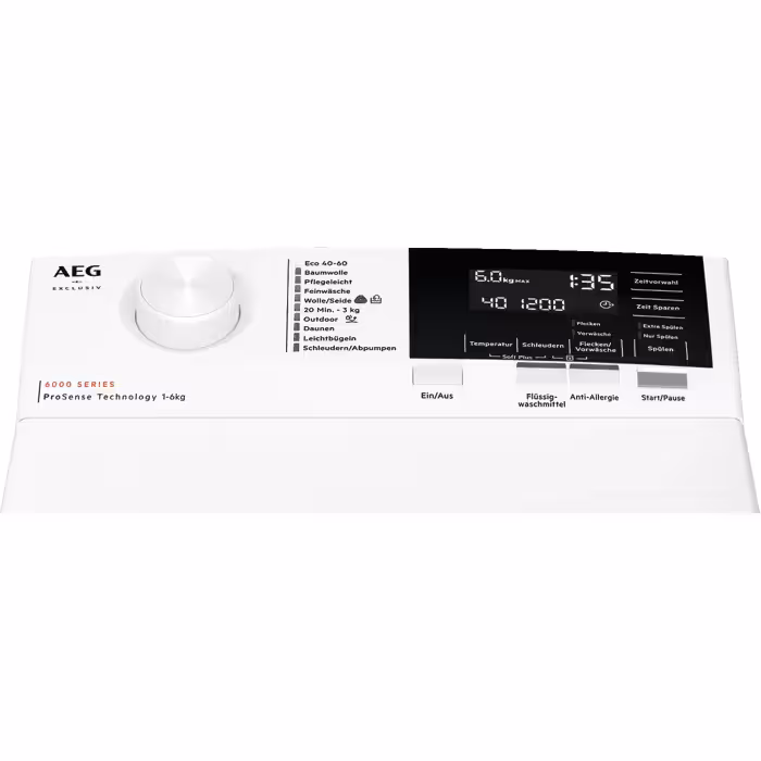 AEG LTR6EP4ECO - Bovenlader Wasmachine - 6 kg - 1200 tpm - A - Wit refurbished, photo 2