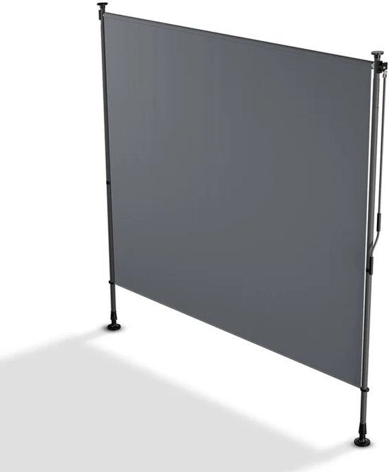 Merkloos Juskys Verticale Zonnescherm Barbados - 200x310 Cm - Grijs