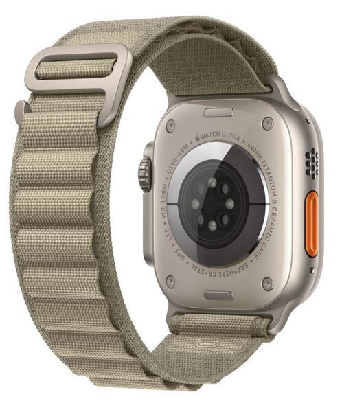 Apple Watch Ultra 2 (2023) - GPS + Cellular - zilver - Alpine-bandje Olijfgroen Medium refurbished, photo 3
