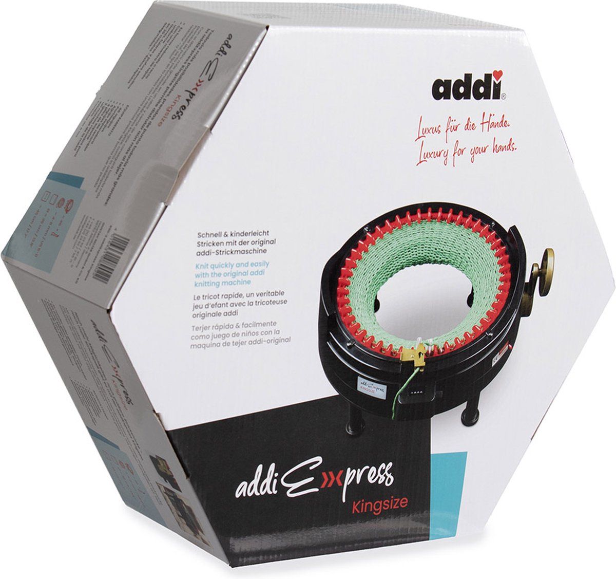 Addi Express Kingsize - Breimolen - 46 Naalden - Zwart Rood