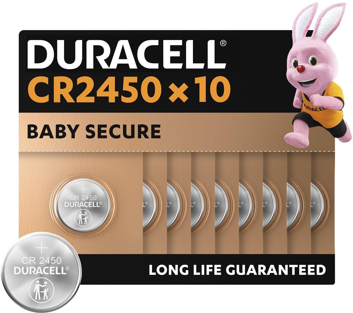 Duracell CR2450 - Lithium-knoopcelbatterijen - 3V - 10 stuks