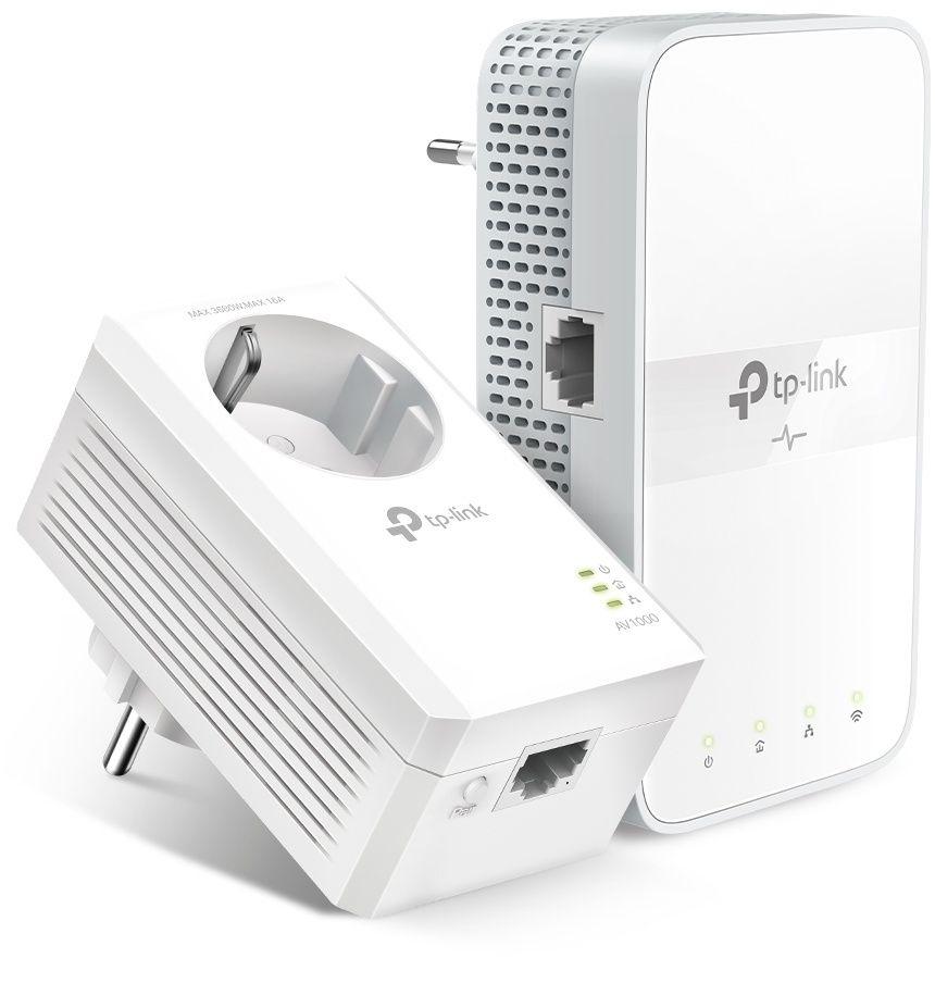 TP-Link AV1000 - Powerline AC Wifi Kit - 1Gbps Powerline en Wifi - Doorgelust stopcontact (2 stuks)