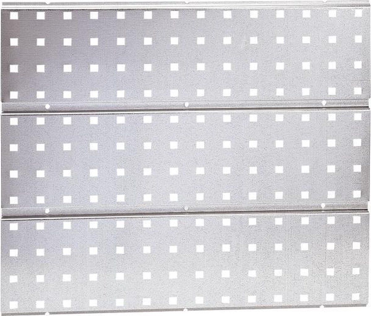 Raaco 127004 - Geperforeerd wandpaneel - 520 x 440 mm - Grijs zilver