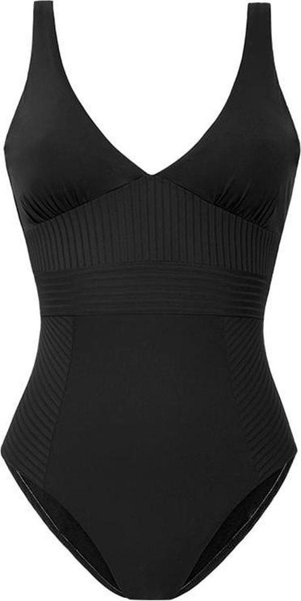 Cyell Maat 90D Caviar Badpak Met V-hals Zwart