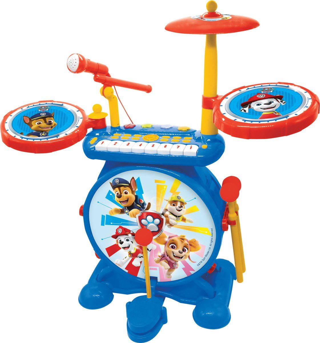 Lexibook The Paw Patrol - Elektrische Drums - Inclusief microfoon en drumsticks