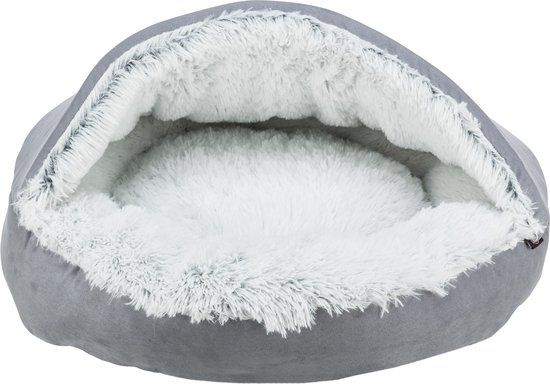 Trixie Donut Harvey - Hondenmand - Ronde vorm - Grijs/Wit - 70X70 cm