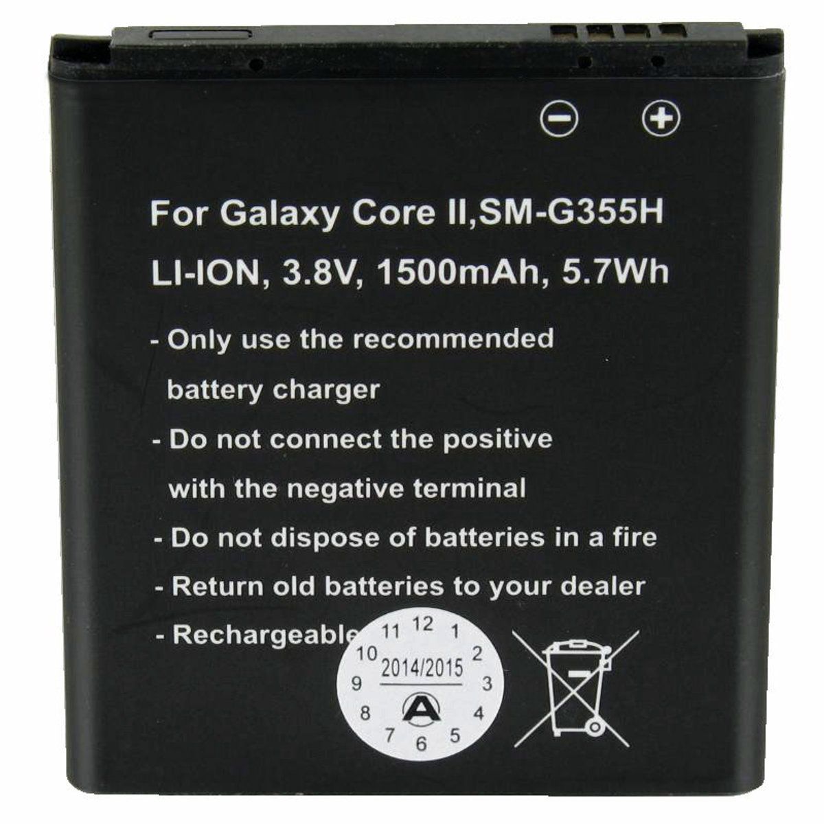 Batterij geschikt voor Samsung Galaxy Core 2, EB-BG355BBE batterij