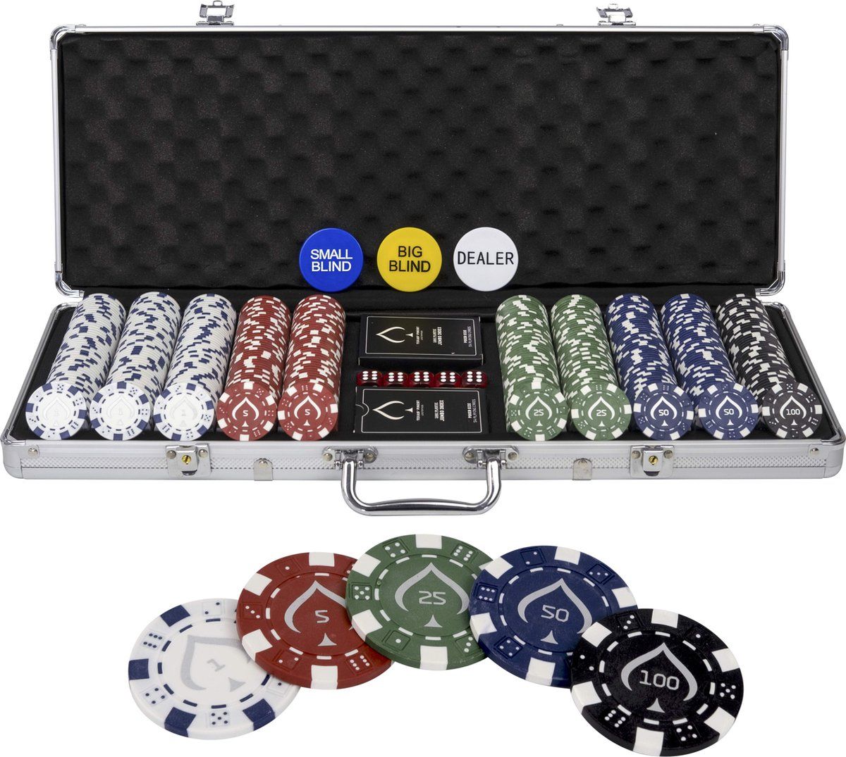 Zilver, 500 chips
