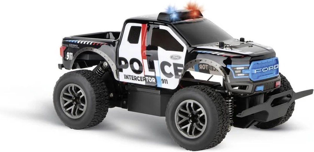 Carrera Ford F-150 Raptor Police - RC Auto 2,4GHz - Topsnelheid 25 km/u - Zwart Wit