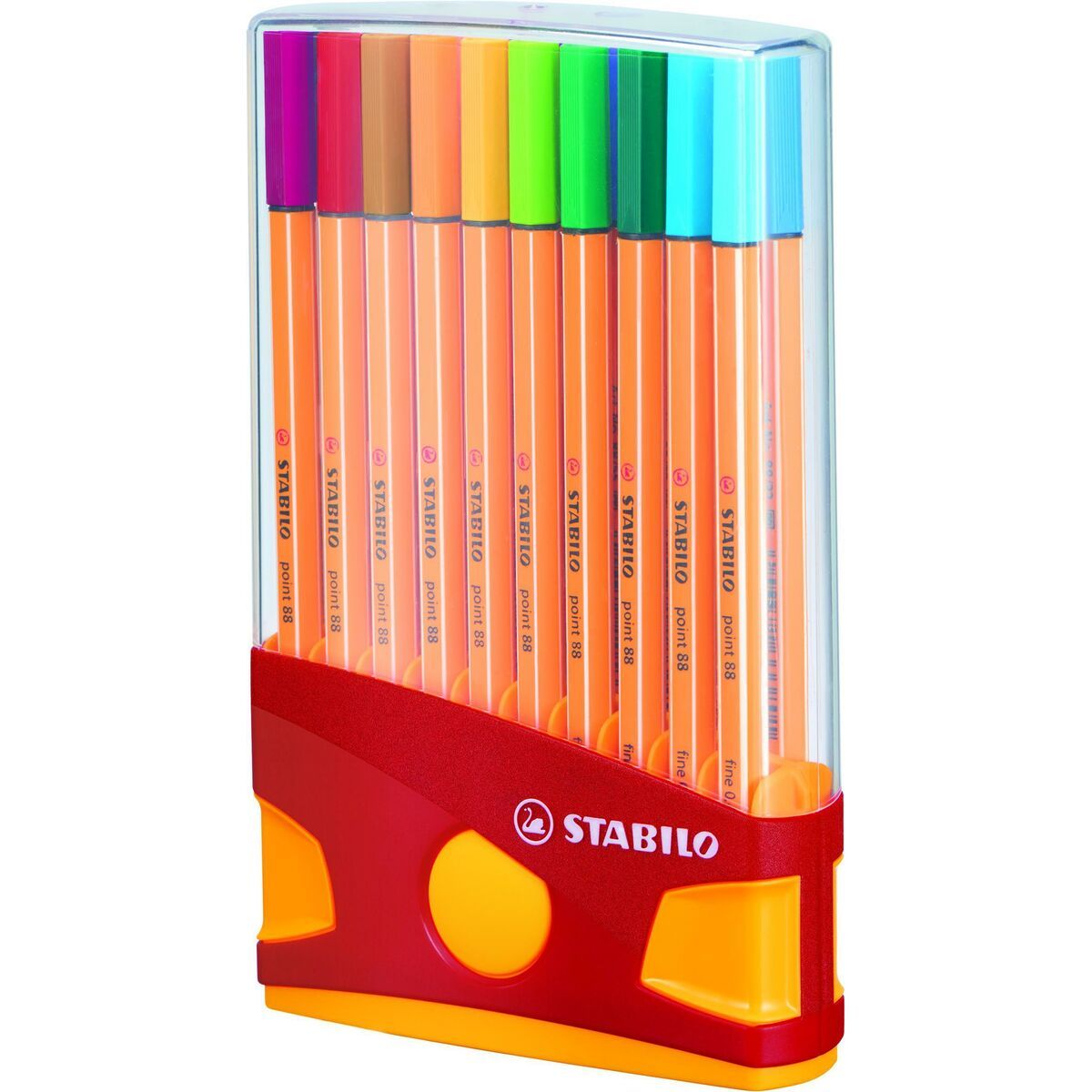 STABILO point 88 - Fineliner 0,4 mm - ColorParade - Set Met 20 Verschillende Kleuren