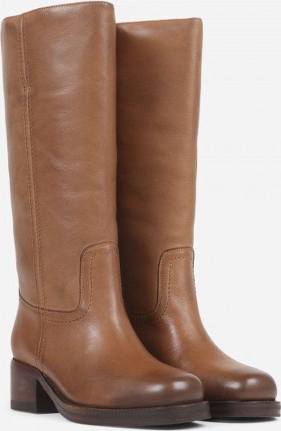 Bronx Kyley - Cowboylaarzen - Trekbanden - Cognac - Maat 41